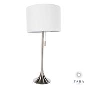 Zara Table Lamp Satin Silver 68cm image