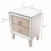 Hayden 2 Drawer Mirrored Locker image