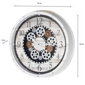 Clockworks Gears Clock Ant White 50cm image