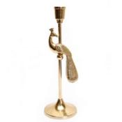 Gold Peacock Candle Stick 30x9cm image