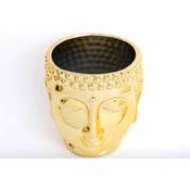 Gold Buddha Head Ceramic Planter H20cm image