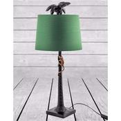 Palm Tree with Climbing Monkey Table Lamp Green Sh image