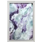 Purple and Grey Abstract Framed Art 99 x 70cm image