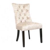 Crushed Velvet Cream Chair 55x46x97cm image