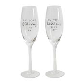 Amore Champagne Flute Set On Your Wedding Day image