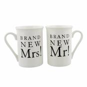 Pair Mugs Brand New Mr/Mrs image