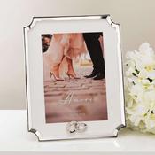 Amore Silver Plated Scalloped Corner Frame 5x7in image