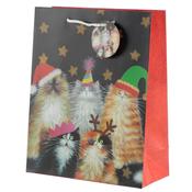 Kim Haskins Christmas Cats Gift Bag Large image