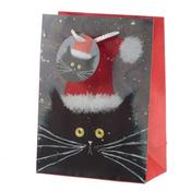 Kim Haskins Christmas Cats Gift Bag Medium image