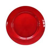 Charger Plate 33cm Glitter Red image