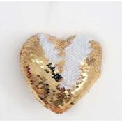 Gold Sequin Heart 13x5cm image