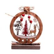 Wooden Round Cutout Deco 15cm image