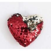 Red Sequin Heart 9cm image