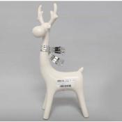 Reindeer With Metal Scarf 32x15cm image