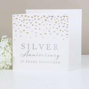 Amore Deluxe Card Silver Anniversary image