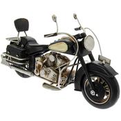 Vintage Motorbike Black 28 x 11 x 16cm image
