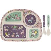 Unicorns Bamboo Eating Set image