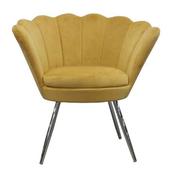 Shell Velvet Chair Mustard image