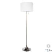 Zara Floor Lamp Satin Silver image