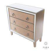 Hayden 3 Drawer Mirrored Dresser image