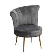 Grey Velvet Chair image