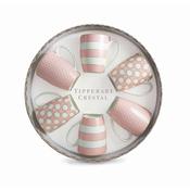 6 Tipperary Spots and Stripes Pink China Mugs image