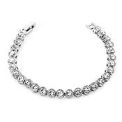 Round Tennis Bracelet – Silver image