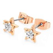 Tipperary Star Clear Cz Stud Rose Gold Earrings image