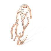 Rose Gold Branch Bangle with Swarovski Crystals image