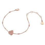 Rose Gold Chain Bracelet With TOL and CZ image