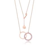 Romi Rose Gold Purple Interlocking Pendant image
