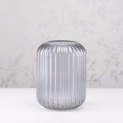 Glass Candleholder Smoked Grey Height 24cm image