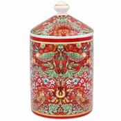 Strawberry Thief Red Candle Jar 8x8x15cm image