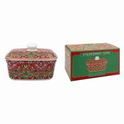 StrawBerry Thief Red Butter Dish image