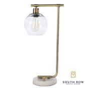 Marble &amp; Gold Globe Table Lamp image