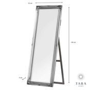 Chateau Wide Cheval Mirror Silver image