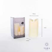 Flicker Led Candle With 5 Hour Timer Ivory image
