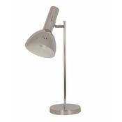 Harris Chrome Metal Desk Lamp H55xW35cm image
