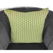 Green Geometric Design Cushion Cover 44cm image
