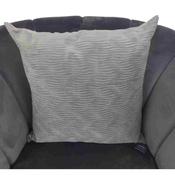 Mid Grey Wave Design Cushion Cover 44cm image