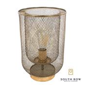 Azure Mesh Golden Metal Table Lamp image