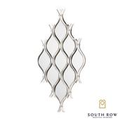Silver 9 Mirror Cluster Interlocking Wave Design image