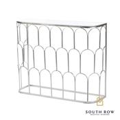 Odessa Silver Leaf Mirrored Console Arch Design image