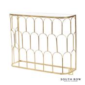 Odessa Gold Leaf Mirrored Console Arch Design image