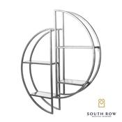 Harriet Silver Mirrored Wall Shelf 94x78x15cm image