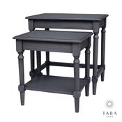 Brooklyn Set of 2 Charcoal Grey Nesting Tables image
