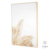 Fern Silhouette Mirror Art With Gold Frame image