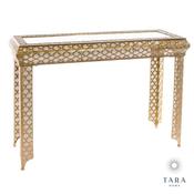 Casablanca Gold Metal Console Table image