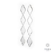 Gatsby Set of 2 Slim Silver Mirrors image