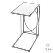 Franklin Silver Side Table with Mirrored Top image